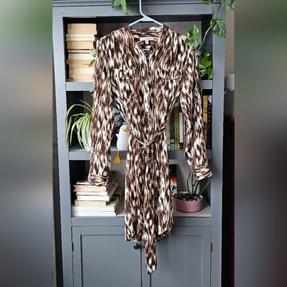 Banana Republic sheer cheetah print dress - Picture 4 of 7